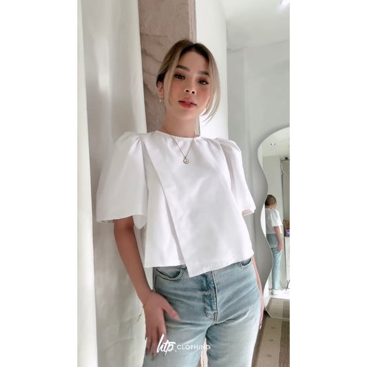 HTP Overlap Modern Filipiniana Top For Women