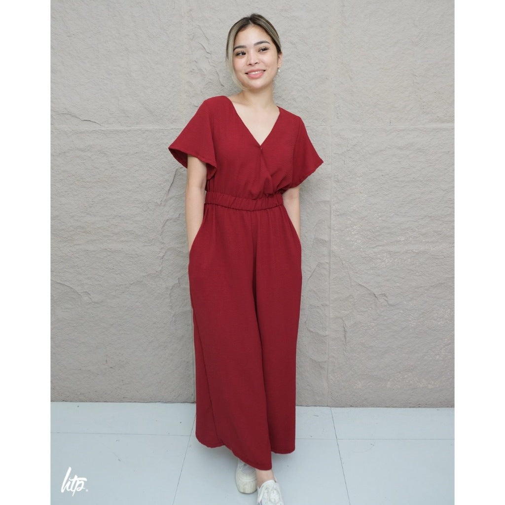 HTP Overlap Wide Jumpsuit