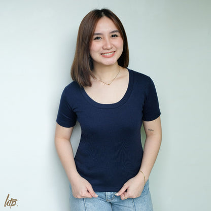 HTP Scoop Neck Top for Women