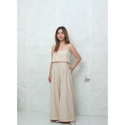 HTP Strappy Overlay Jumpsuit