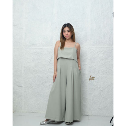 HTP Strappy Overlay Jumpsuit