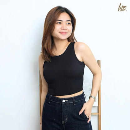 HTP Ribbed Tank Top - Racerback Croptop