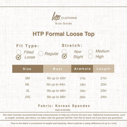 HTP Formal Loose T-shirt for Women