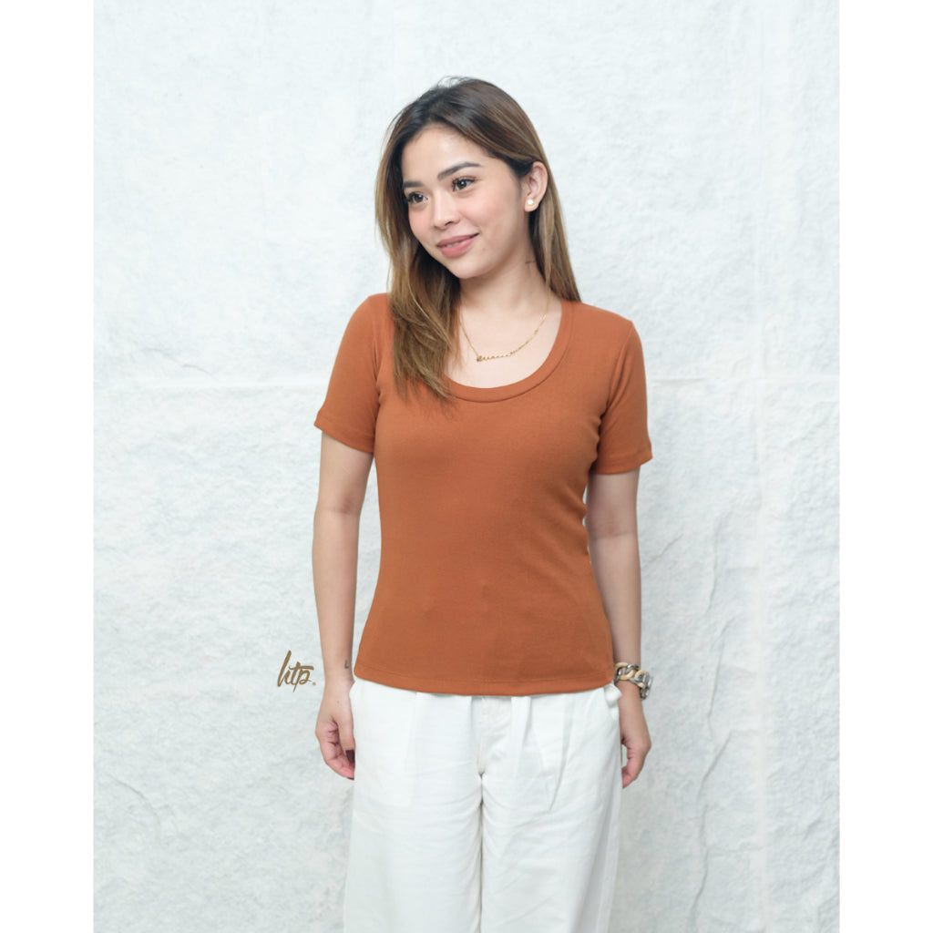 HTP Scoop Neck Top for Women