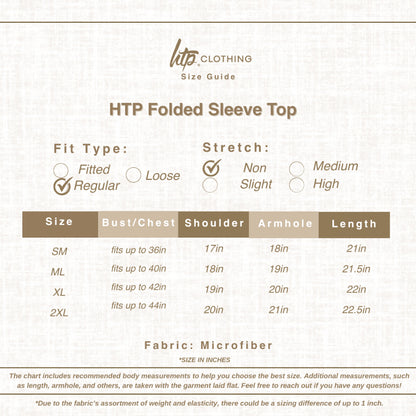HTP Folded Sleeve Top