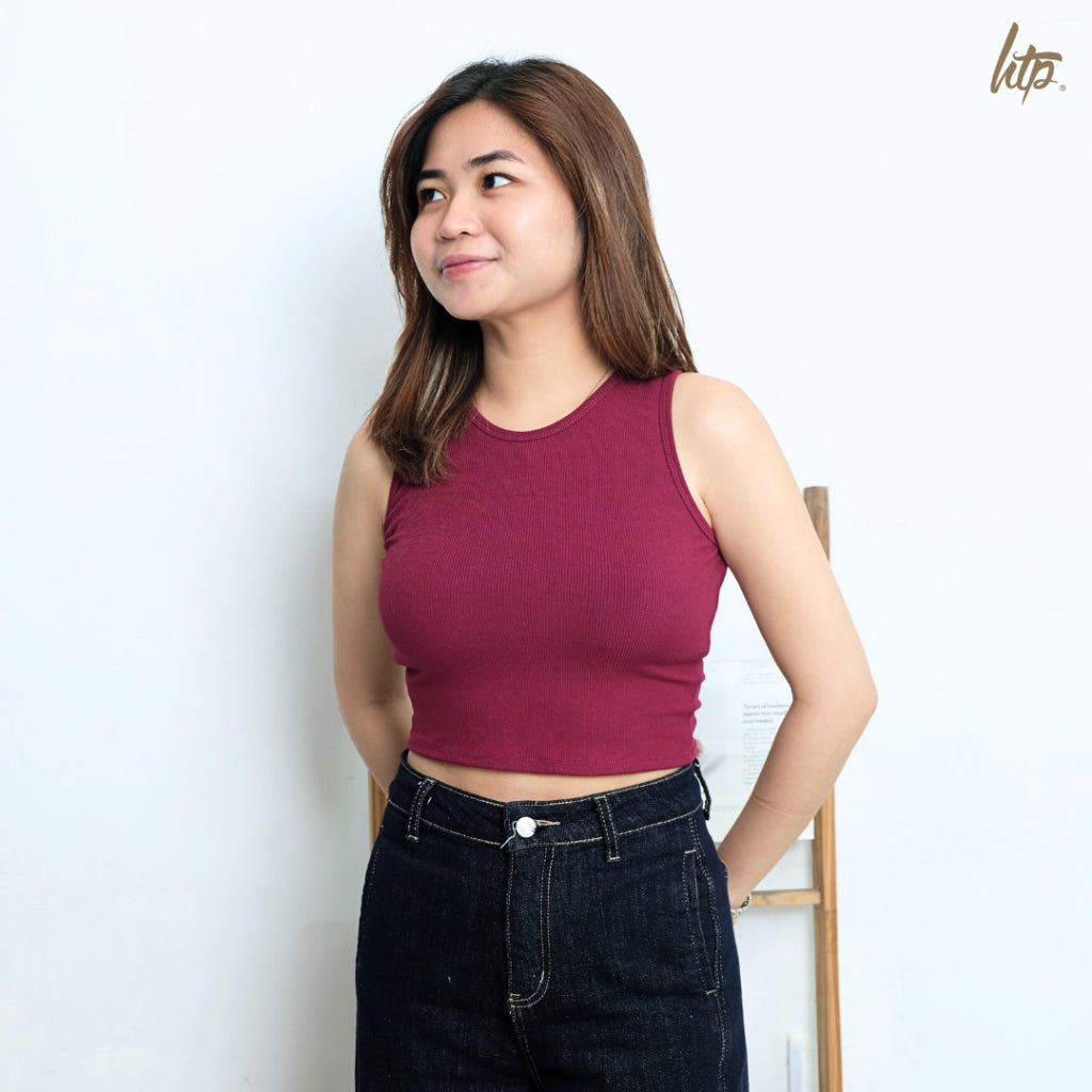 HTP Ribbed Tank Top - Racerback Croptop