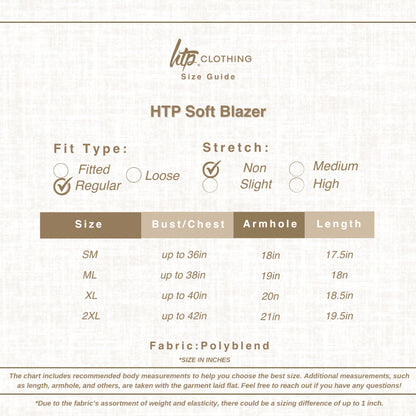 HTP Soft Casual Blazer For Women