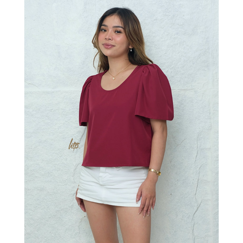 HTP Scoopneck Modern Filipiniana Longback Top