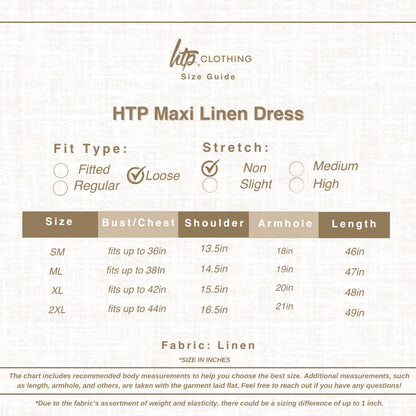 HTP Maxi Linen Dress