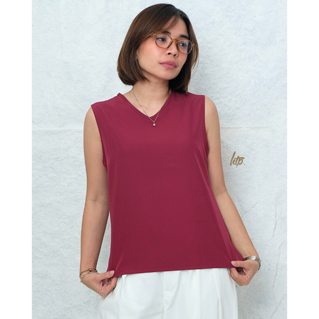 HTP Sleeveless Work Top for  Women