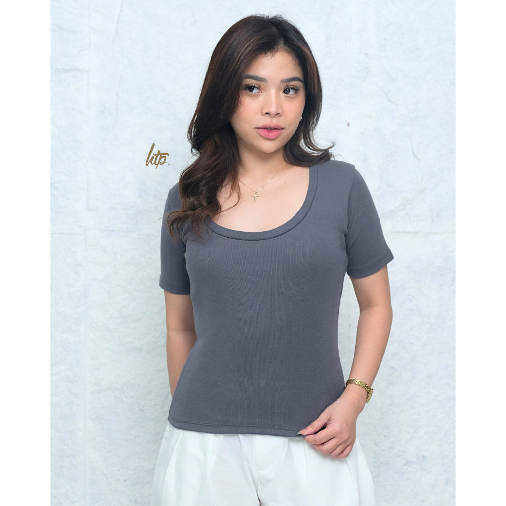 HTP Scoop Neck Top for Women