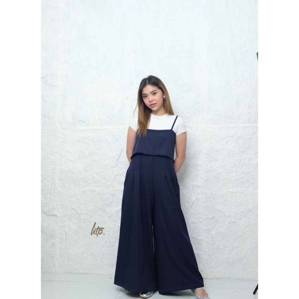 HTP Strappy Overlay Jumpsuit