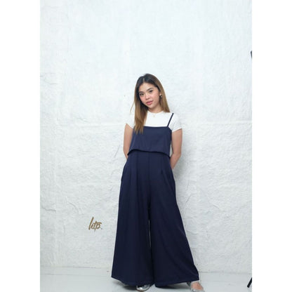 HTP Strappy Overlay Jumpsuit