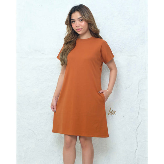 HTP Exclusive Pocket Continuous Sleeves Dress