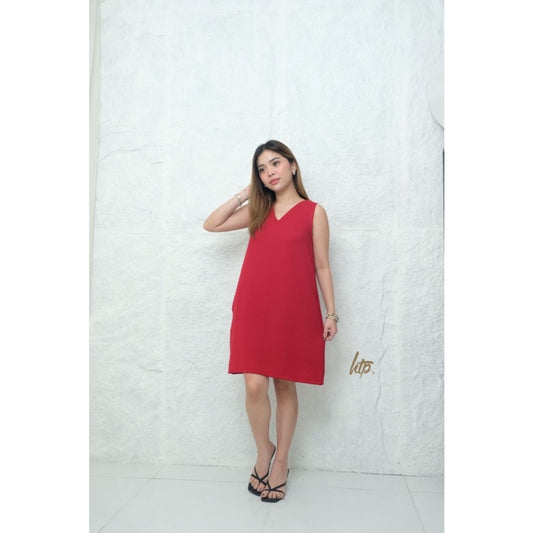HTP Sleeveless Shift Dress For Women