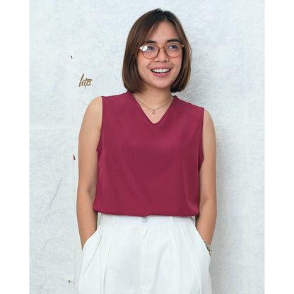 HTP Sleeveless Work Top for  Women