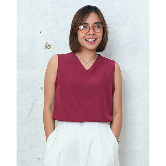 HTP Sleeveless Work Top for  Women