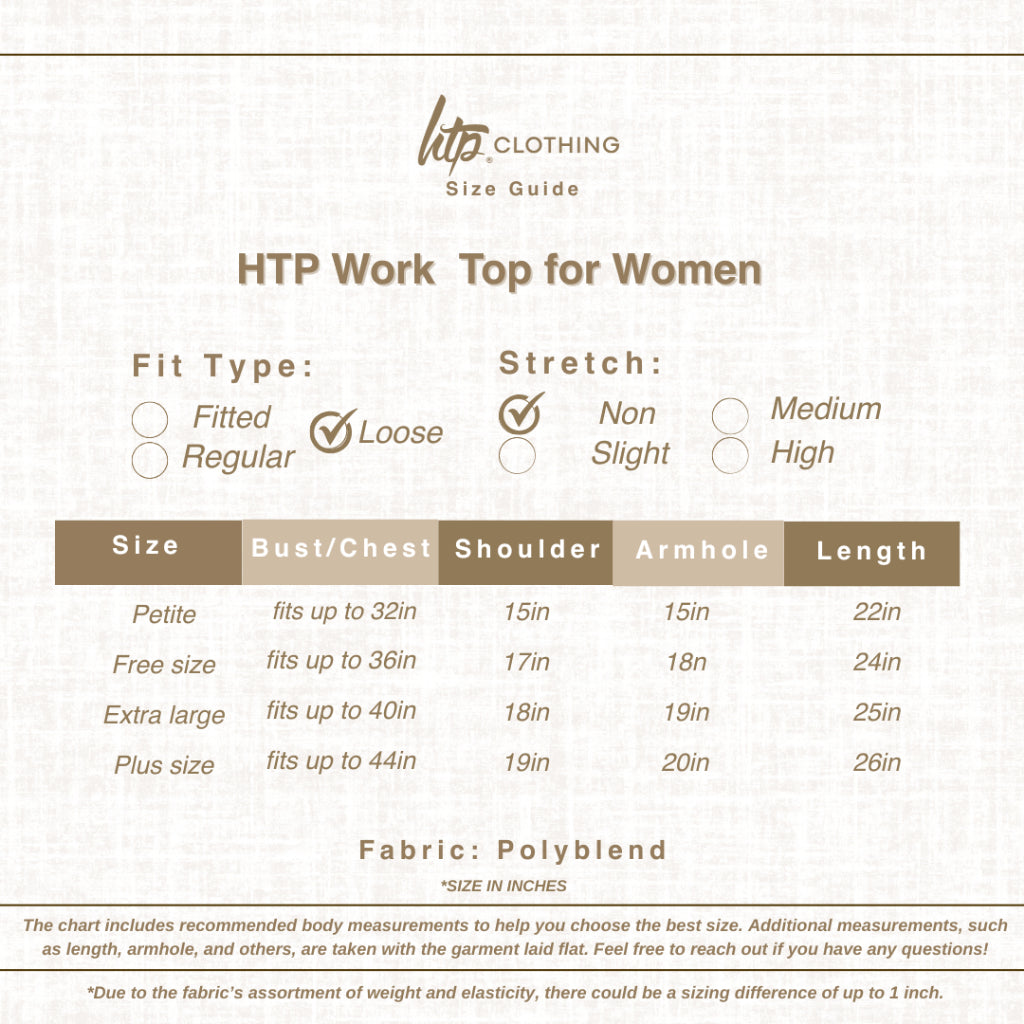 HTP Work Top For Women