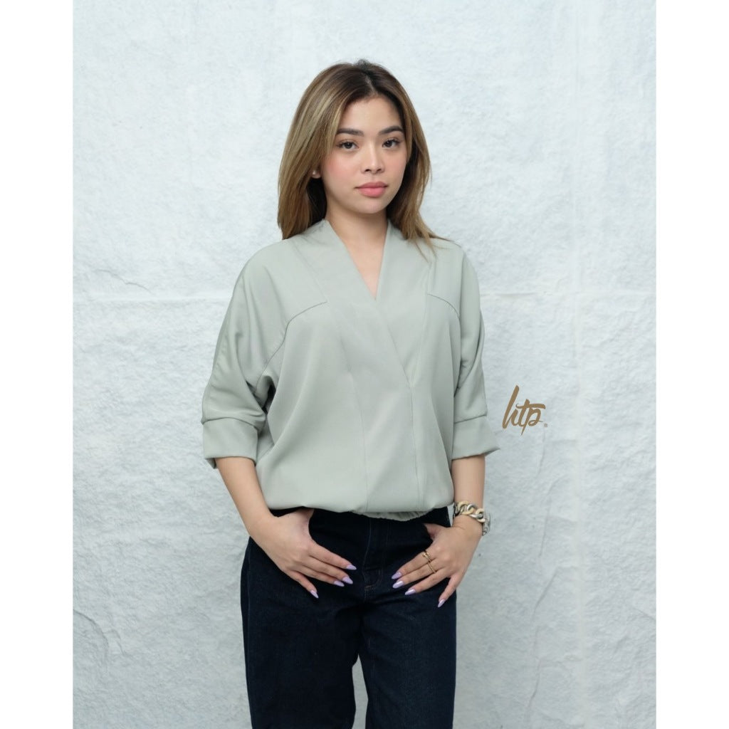 HTP Kimono Overlap Top for Women