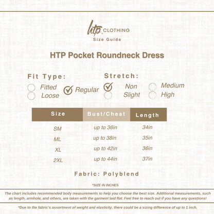 HTP Round Neck  Dress for Women