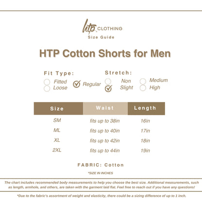 HTP Cotton Shorts for Men