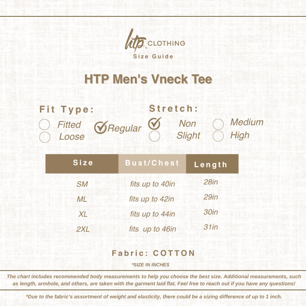 HTP Men's V-neck Tee