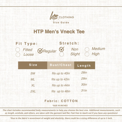 HTP Men's V-neck Tee
