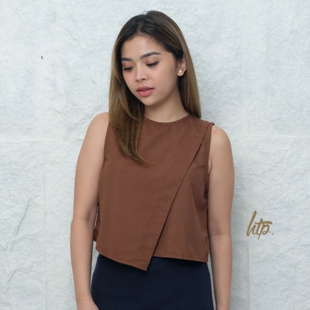 HTP Overlap Sleeveless Top for Women