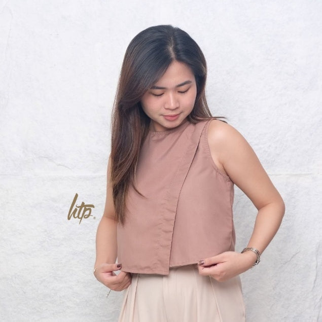 HTP Overlap Sleeveless Top for Women
