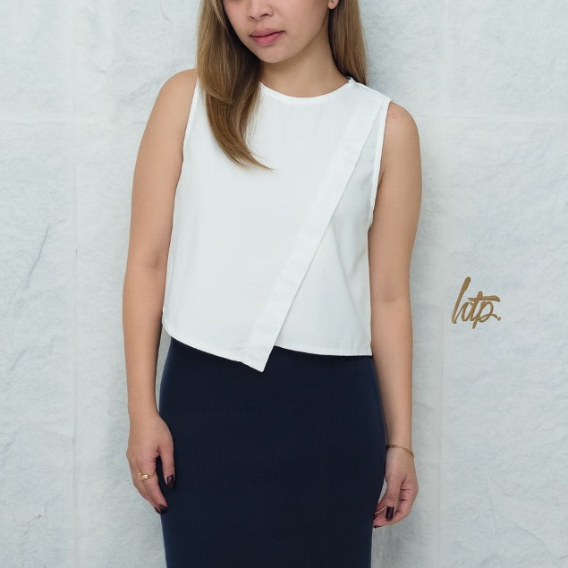 HTP Overlap Sleeveless Top for Women