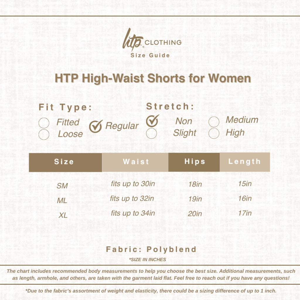 HTP High Waist Shorts for Women