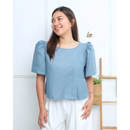 HTP Pleated Modern Filipiniana Top