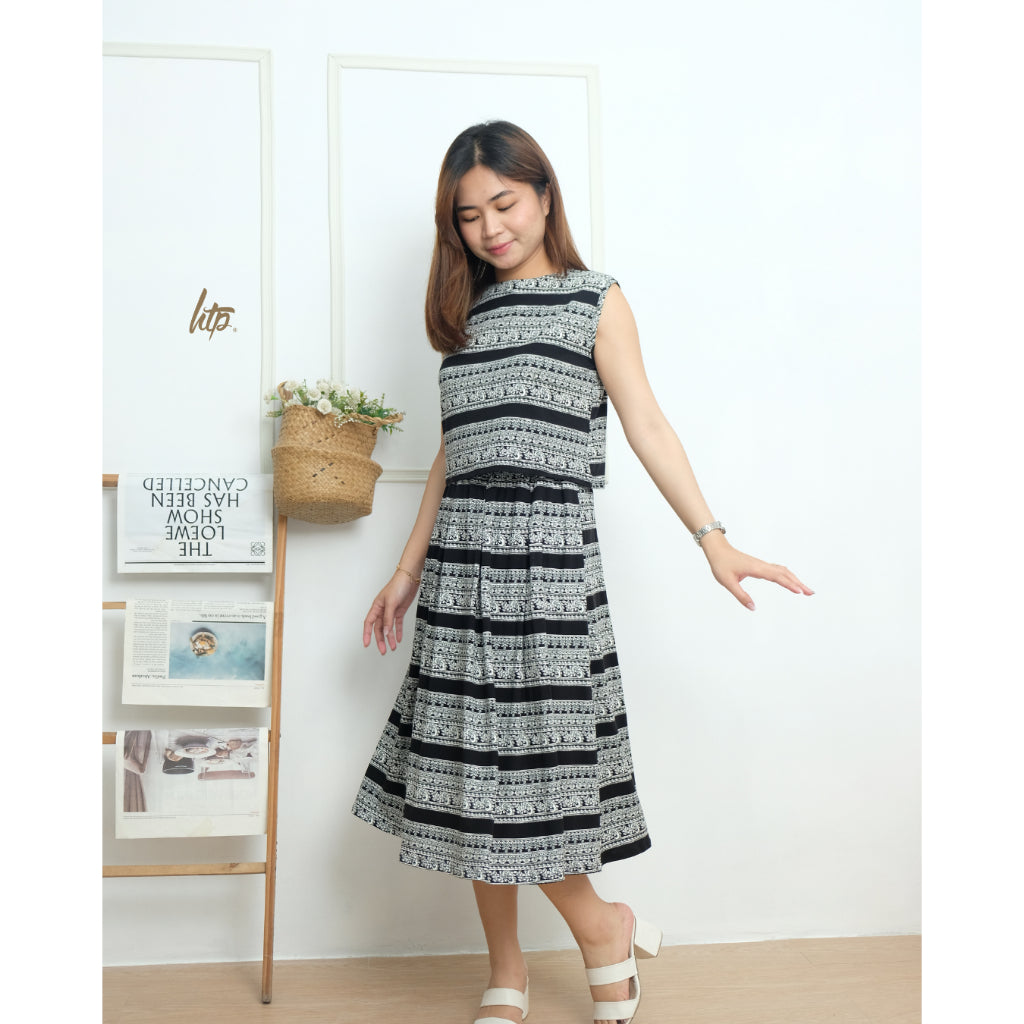 HTP Sleeveless Midi Boho Coordinates