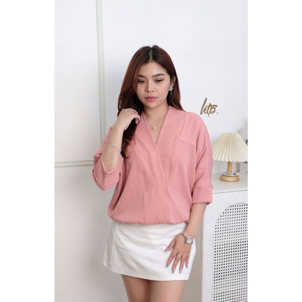 HTP Kimono Overlap Top for Women