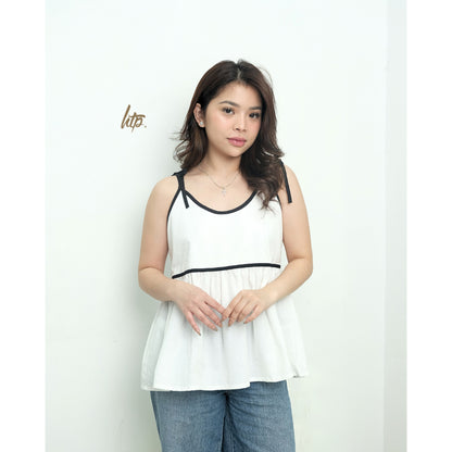 HTP Self Tie Peplum Top for Women