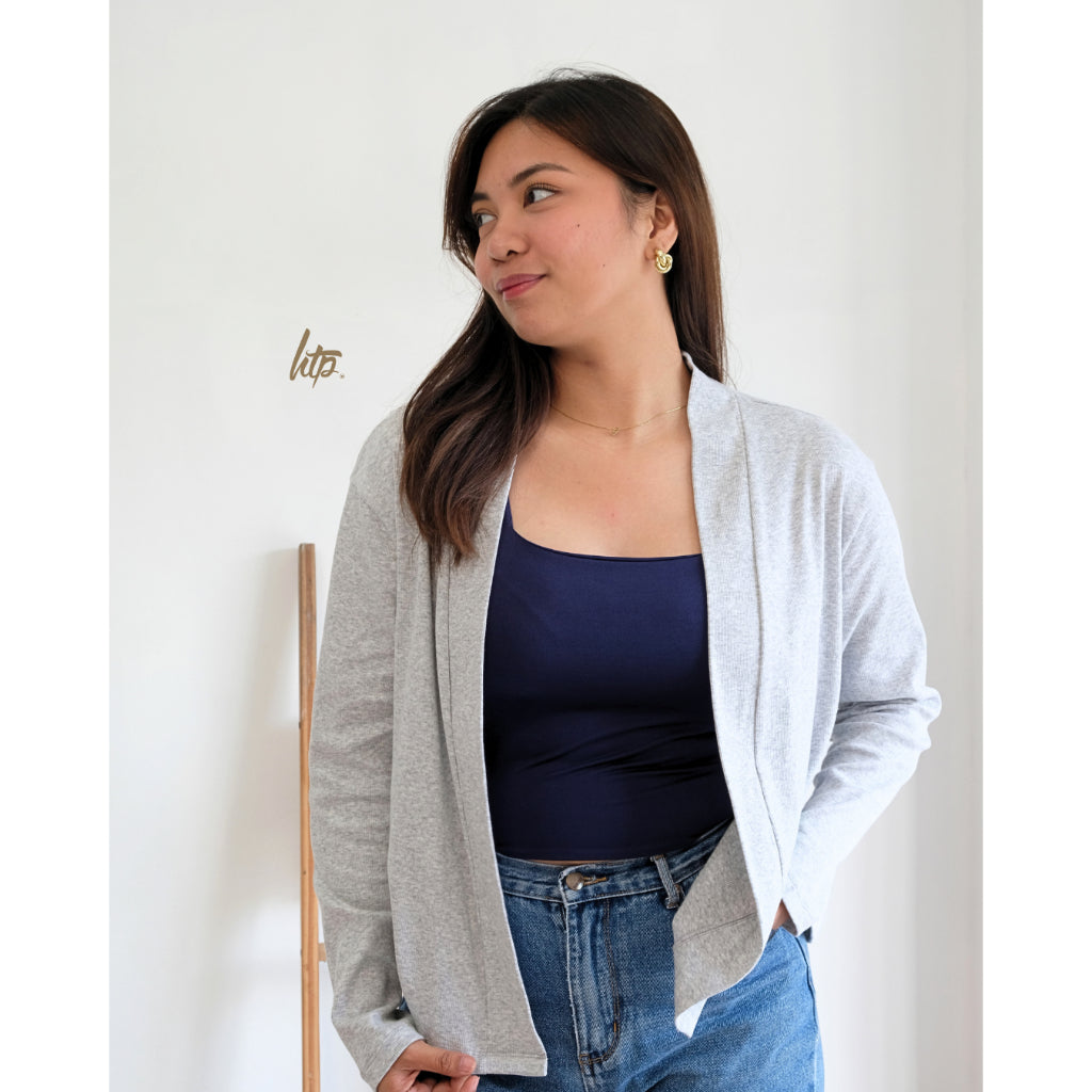 HTP Ribbed Cardigan for Women