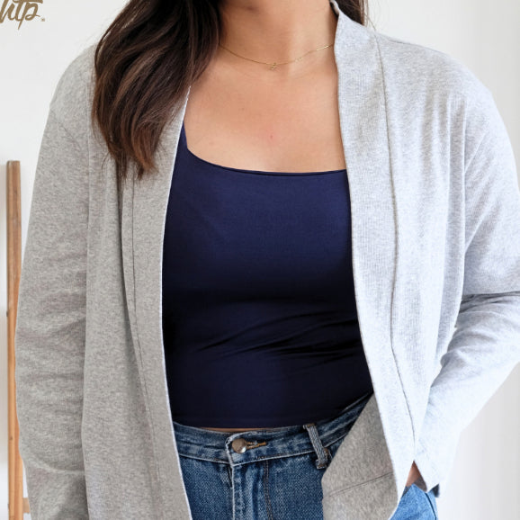 HTP Ribbed Cardigan for Women