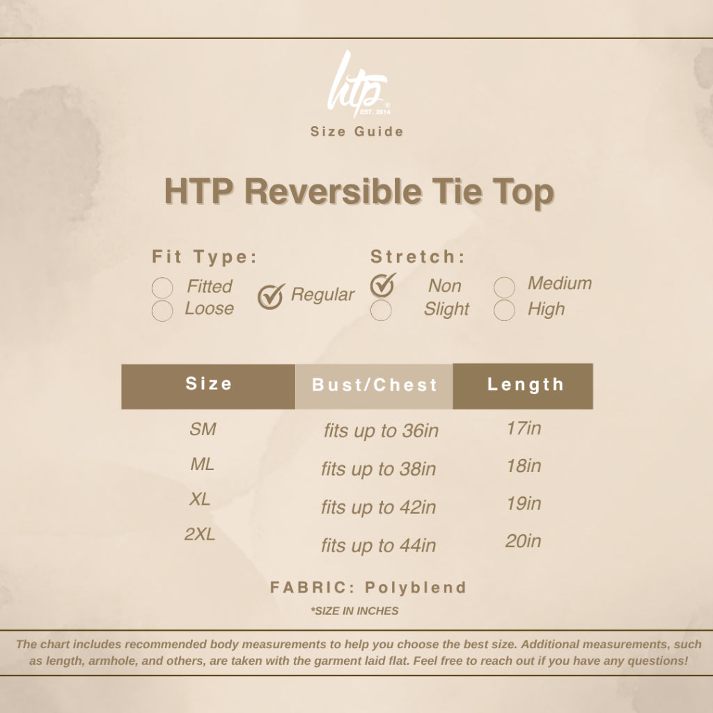 HTP Reversible Tie Top for Women