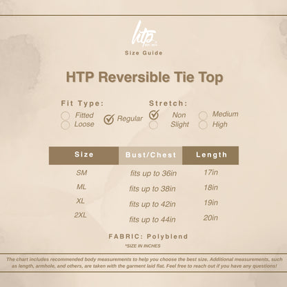 HTP Reversible Tie Top for Women