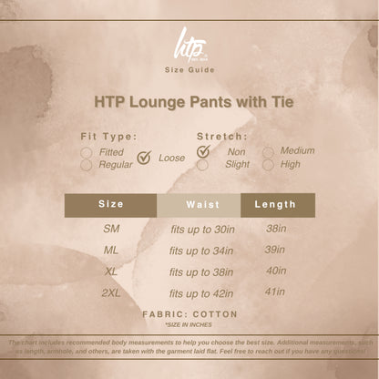 HTP Lounge Pants with Tie
