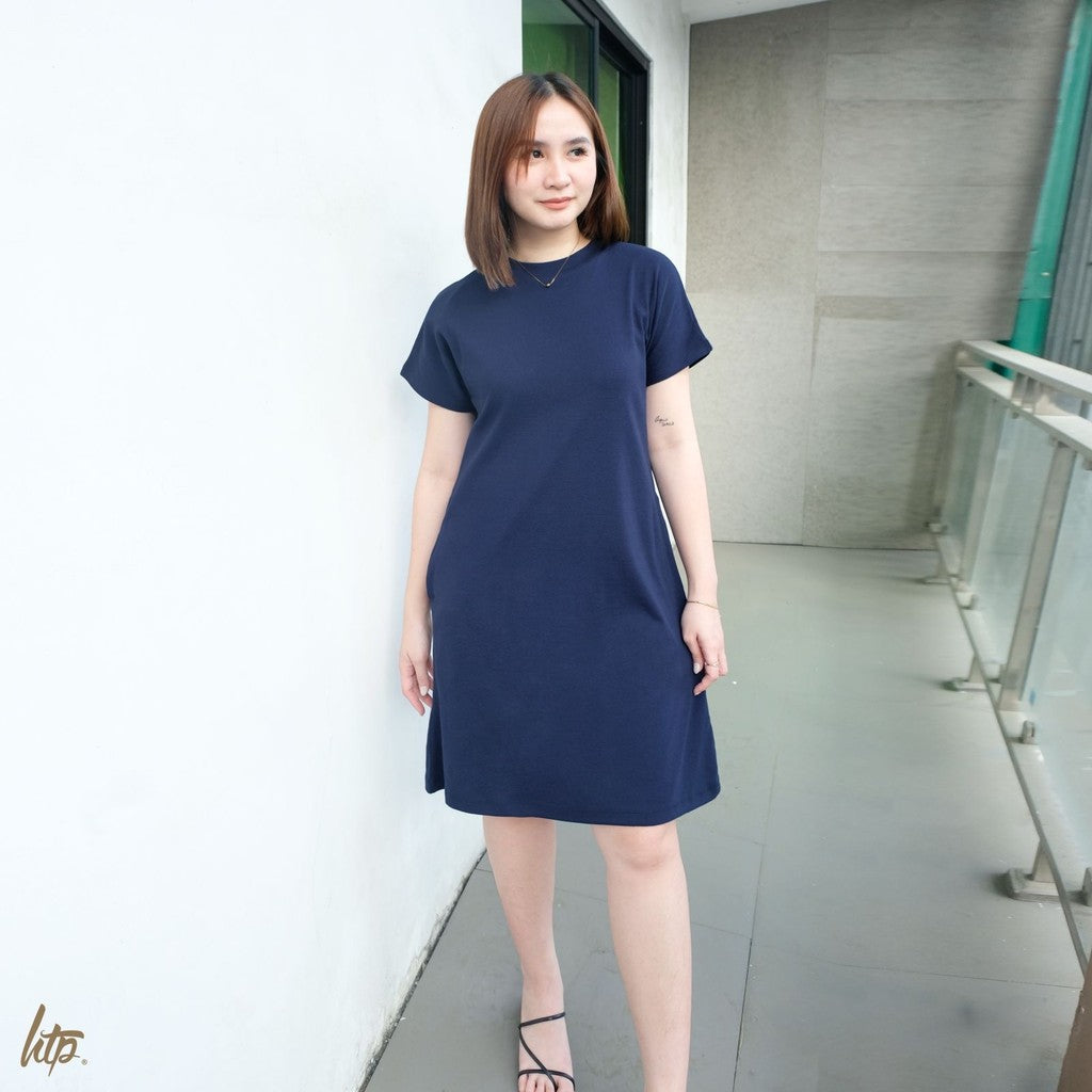HTP Exclusive Pocket Continuous Sleeves Dress