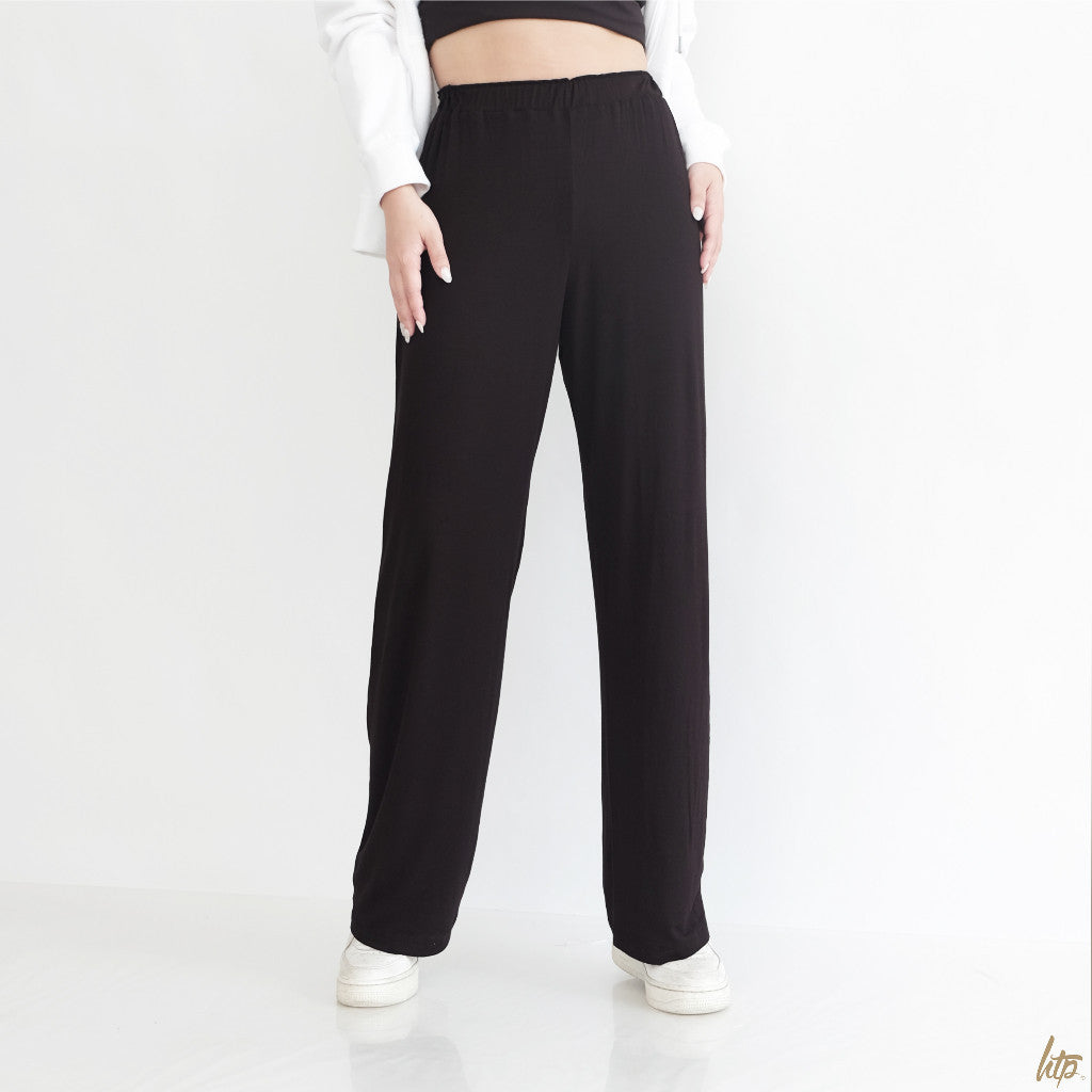 HTP High-Waist Straight Cotton Pants For Women