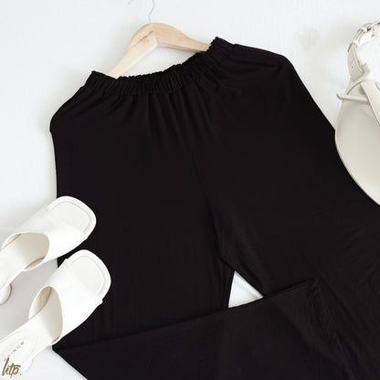 HTP High-Waist Straight Cotton Pants For Women