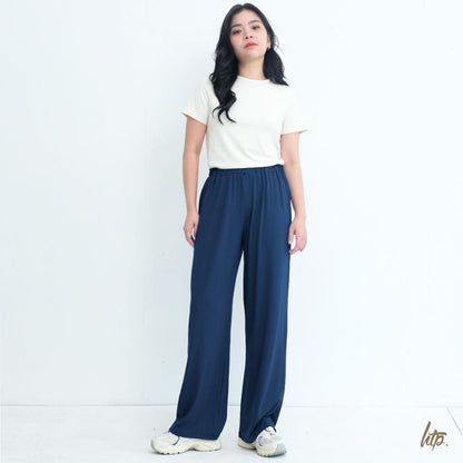 HTP High-Waist Straight Cotton Pants For Women