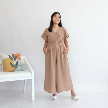 HTP Overlap Wide Jumpsuit
