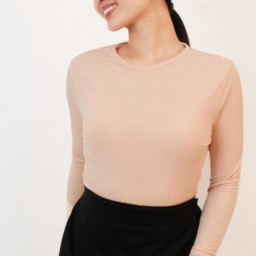 HTP Ribbed Cuff Pullover For Women
