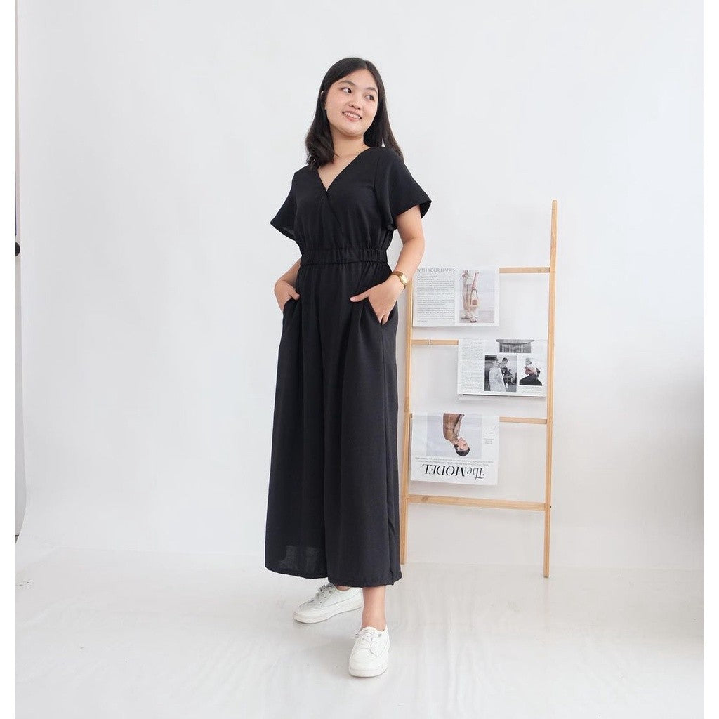 HTP Overlap Wide Jumpsuit