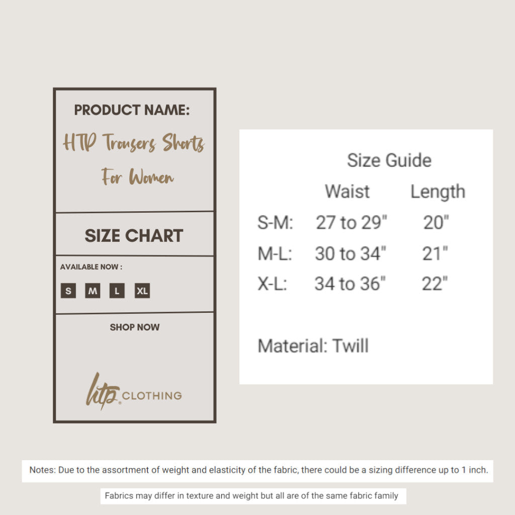 HTP Jorts Trousers Shorts For Women