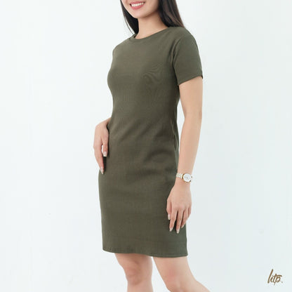 HTP Ribbed Shirt Dress