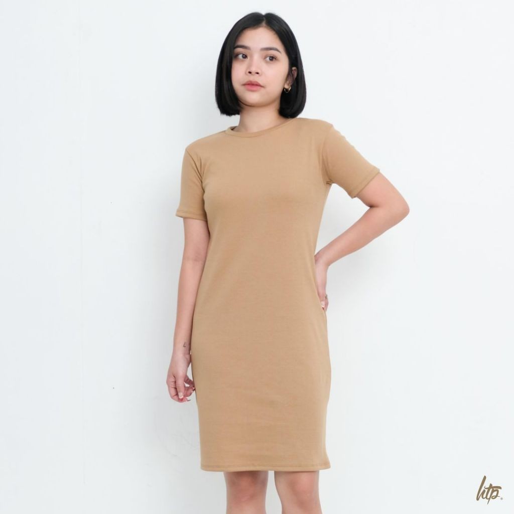 HTP Ribbed Shirt Dress